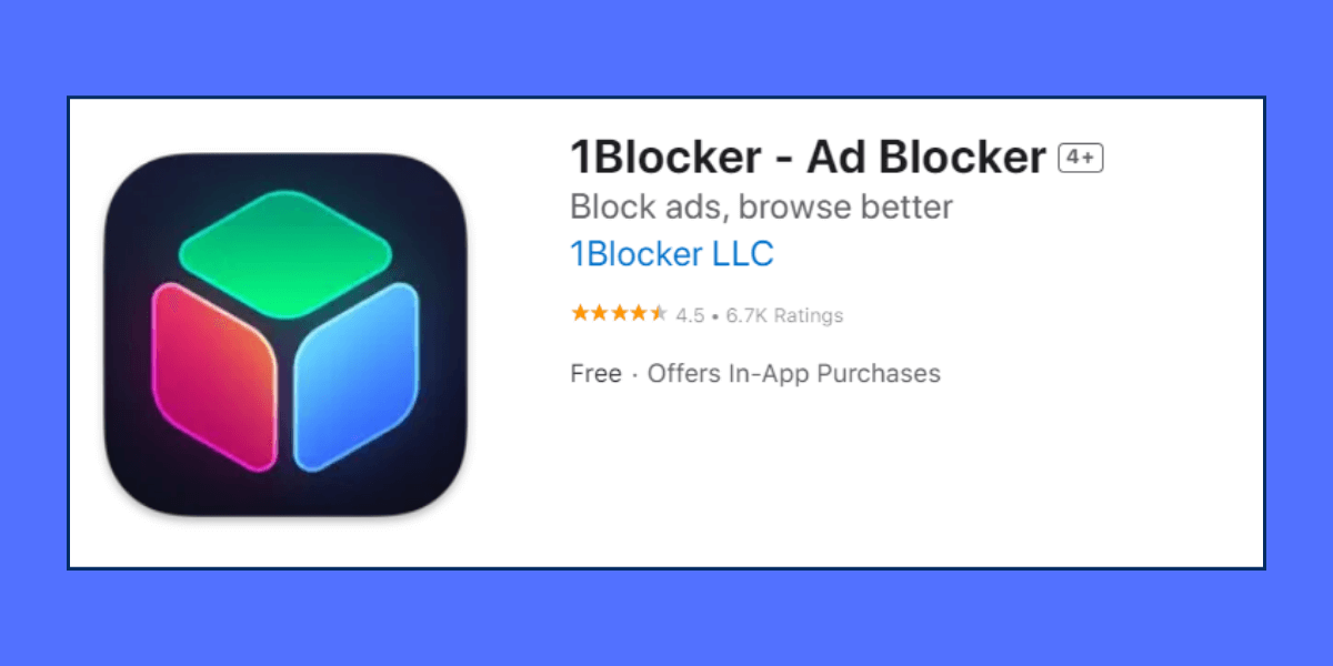 1blocker ad blocker for iphone